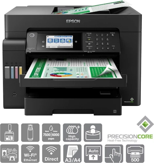 EPSON ECOTANK L15150 A3+ IMPRIMANTE MULTIFONCTION - RÉSERVOIR - ADF - WIFI - RÉSEAUX - RECTO VERSO