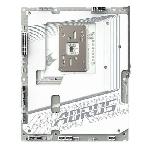 GIGABYTE X870 AORUS STEALTH ICE - CARTE MÈRE ATX - SOCKET AM5 - 4 x DDR5 - 1 x PCIe 5.0 X16 - 4 x M.2 NVMe - WIFI 7 - BT 5.4 - LAN 5GBE - USB4 - WHITE