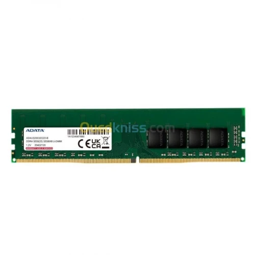 RAM ADATA 16GB DDR4 DESKTOP - UDIMM 3200MHZ - INTEL & AMD - CAS 1.2V - 288-PIN DIMM