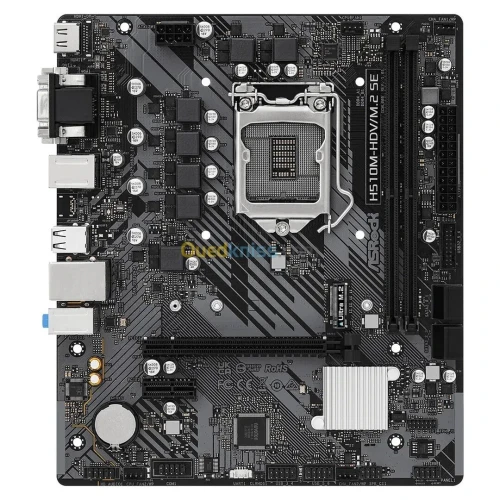 ASROCK H510M-HDV/M.2 SE - CARTE MÈRE MICRO ATX - SOCKET INTEL LGA1200 - DDR4 - M.2 NVME - PCIE 4.0 - BLACK