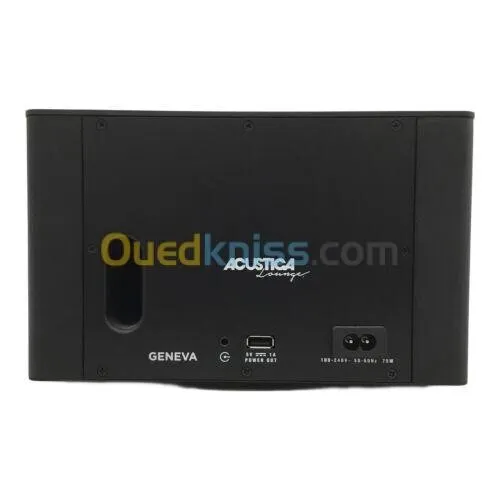 GENEVA ACUSTICA A170 - ENCEINTE BLUETOOTH - STÉRÉO BASS - 20000 HZ - CUIR - BLACK ORIGINAL