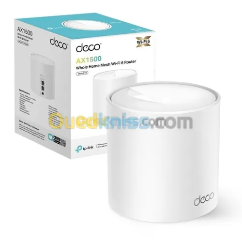 TP-LINK DECO X10 1PACK - ROUTEUR WIFI6 AX1500 MESH - BI-BAND - 1201 MBPS - 5GHZ -MU-MIMO -ETHRENET