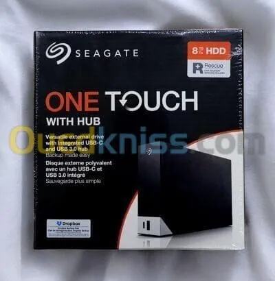 SEAGATE ONE TOUCH HUB 8TO HDD - DISQUE DUR - EXTERNE DE BUREAU - USB 3.2 GEN1 - BLACK 