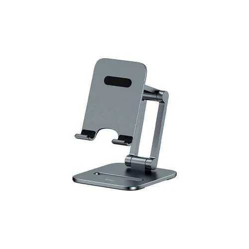BASEUS DESKTOP BIAXIAL FOLDABLE METAL STAND - POUR SMARTPHONES - ALLIAGE ALUMINIUM - GRIS SIDÉRAL
