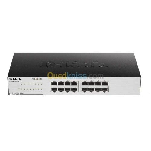 D-LINK SWITCH 16 PORT GIGABIT DGS-1016C - PLUG N PLAY - 1000 MBPS - MDIMDIX - 9,3 WATTS - 32GBPS - 