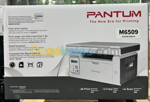 PANTUM M6509 - LASER 3 EN 1 MONOCHROME  - MULTIFONCTION A4 - 22 PPM - USB 2.0 - PD219 - GRISE