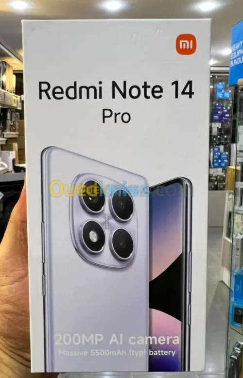 Xiaomi REDMI NOTE 14 PRO - 8GO - 256GO - DUAL SIM - 6.6 AMOLED - 200 MPXL - 5500
