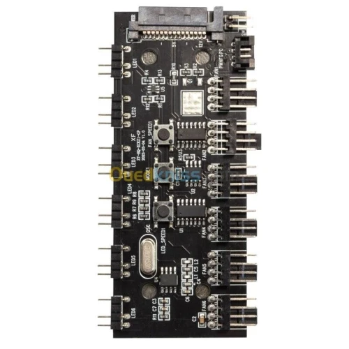 TEMPEST FAN 3X PACK 120MM - ARGB PWM CONTRÔLEUR - 3 FANS - 12V 3PIN DC PLUG - SPLITTER - BLACK 