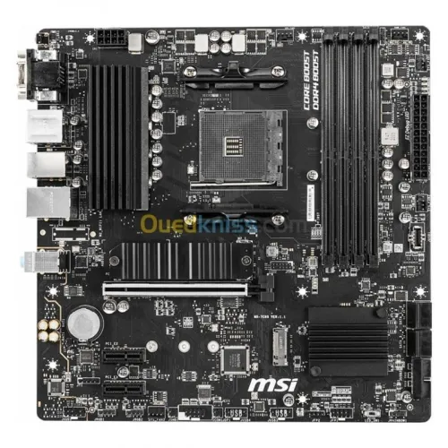 MSI B550M PRO VDH - AMD AM4 - 4XDDR4 - M.2 PCIE 4.0 & 3.0 - OVERCLOCKING - HDMI - DISPLAY - NOIR