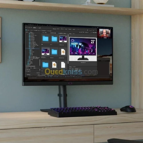 ECRAN COOLER MASTER GM2711S - 27 2K QHD - ULTRA IPS - 180HZ - 0.5MS - ADAPTIVE SYNC - HDMI -DP 