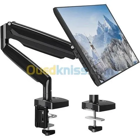 SUPPORT ECRAN TWISTED MIND SINGL EN ALUMINIUM - TM-26-C06U - USB 3.0 PORTS - AJUSTABLE - NOIR 
