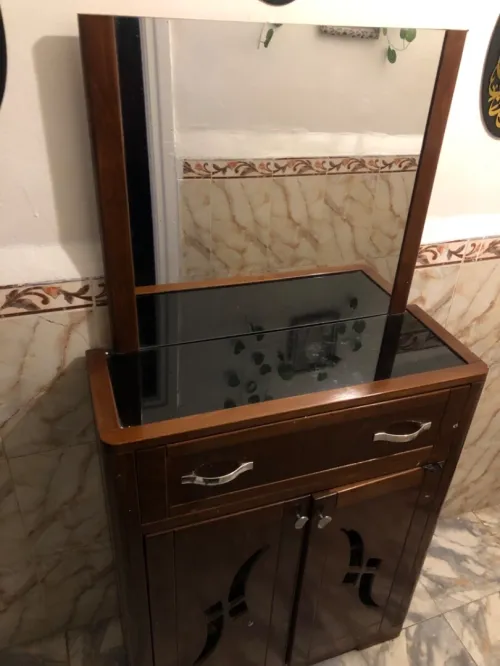 meuble chaussure avec miroir