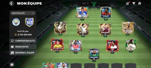 compte FC mobile niveau 107