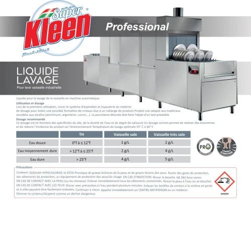 Liquide pour lavage de la vaisselle 5L 