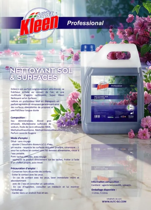 NETTOYANT SOL & SURFACES - Super Kleen