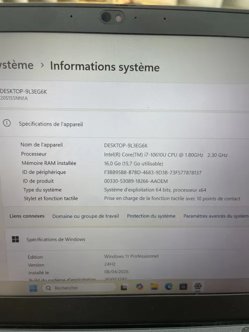 Lenovo Thinkpad T14 Gen 1 Tactile i7-10610U 16gb  512ssd
