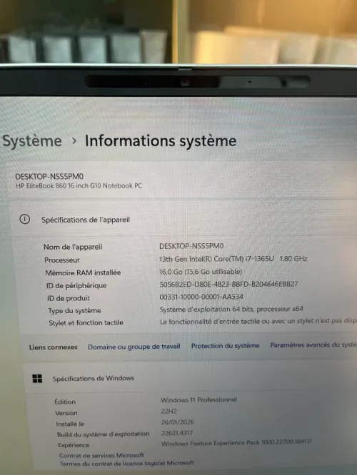 Hp elitebook 860 G10 i7-1365U 16gb 512ssd