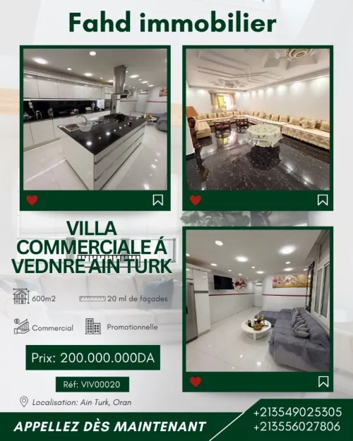 Vente Villa Oran Ain el turck