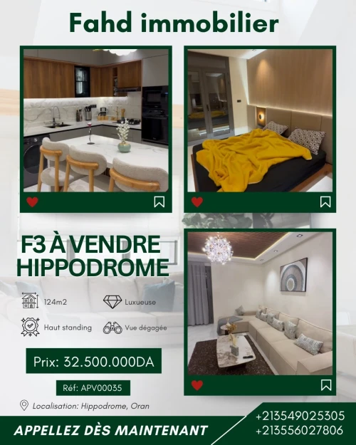 Vente Appartement F3 Oran Oran