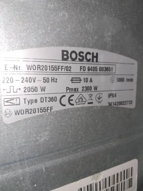 Machine a laver bosch