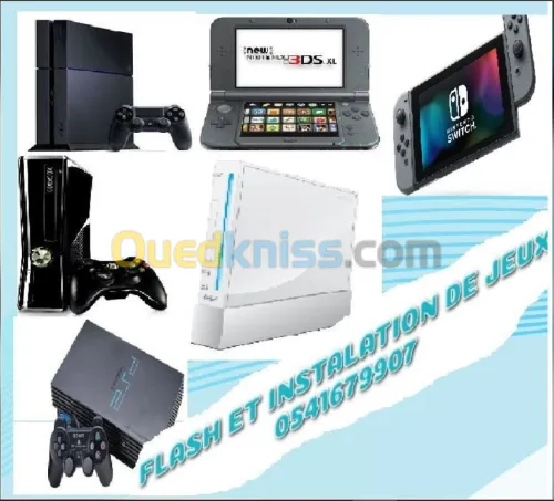 Flash consoles et instalation de jeux rapide