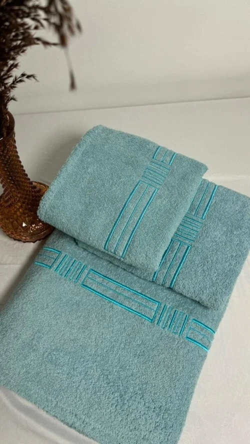 Pack de serviettes de bain brodées  homme