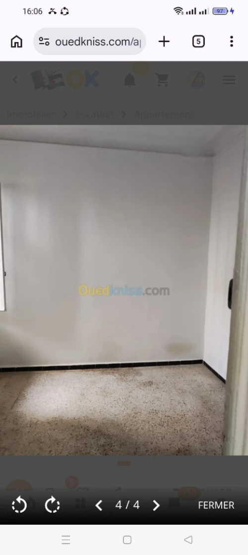 Location Appartement F2 Alger El harrach
