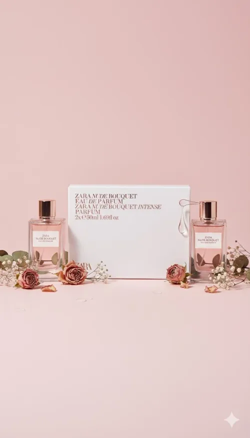 ZARA NUDE BOUQUET & NUDE BOUQUET INTENSE - Parfum (2x50ml) Produit original 100%