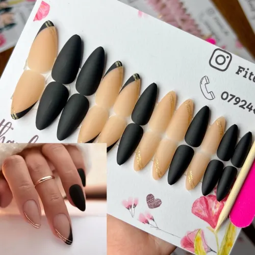 Press on nails  أضافر مؤقتة