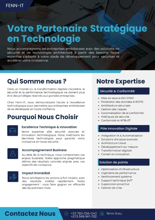 Services Informatiques & Cybersécurité pour Entreprises