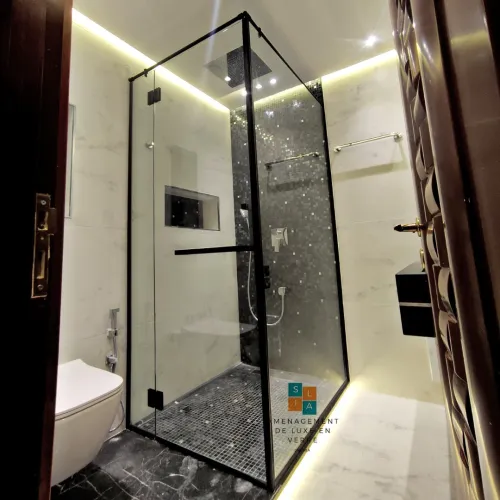 Cabine de douche sur mesure (travail de luxe) 