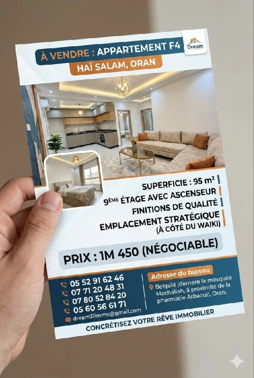 Vente Appartement F4 Oran Oran