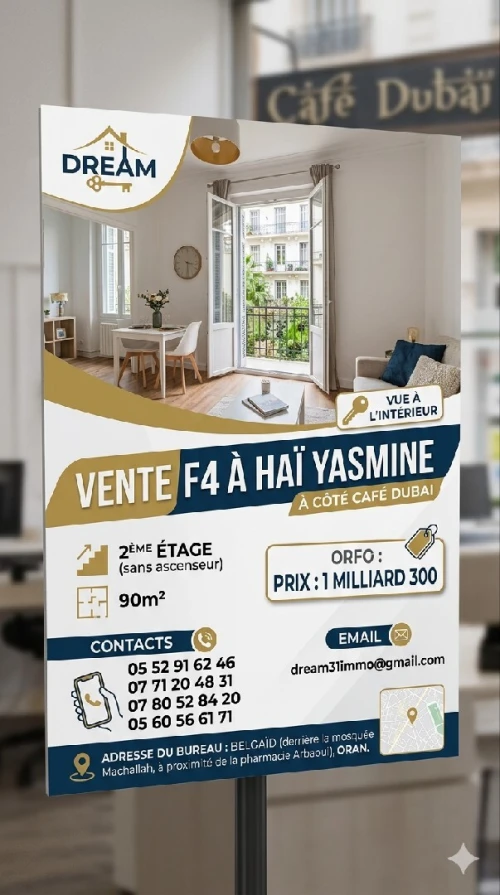 Vente Appartement F4 Oran Oran