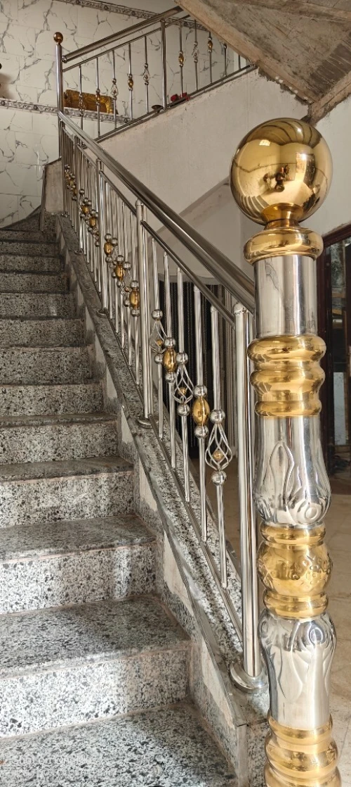 Rampe d'escalier en inox 
