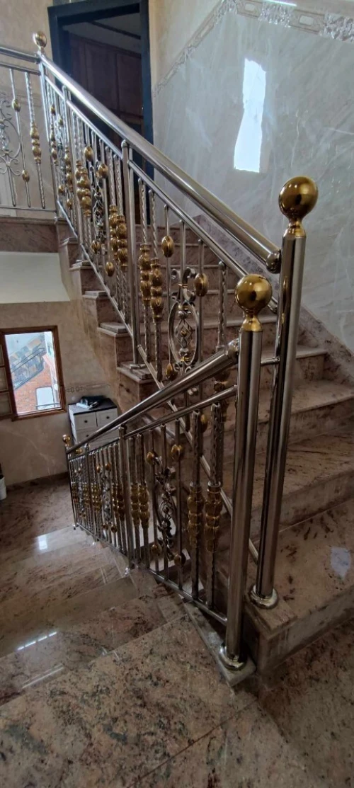 rampe d'escalier en inox