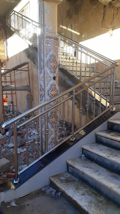Rampe d'escalier en inox 