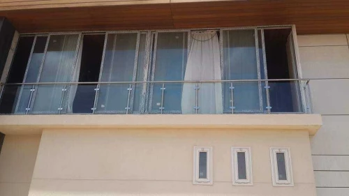 Rampe d'escalier en inox