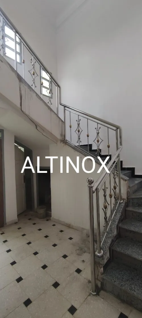 Rampe d'escalier en inox 