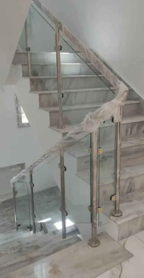 rampe d' escalier en inox