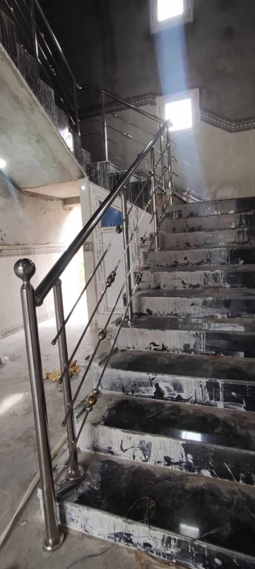 rampe d'escalier en inox