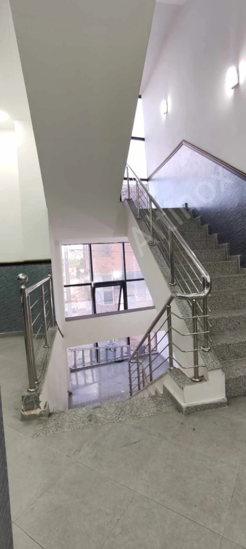 Rampe d'escalier en inox 