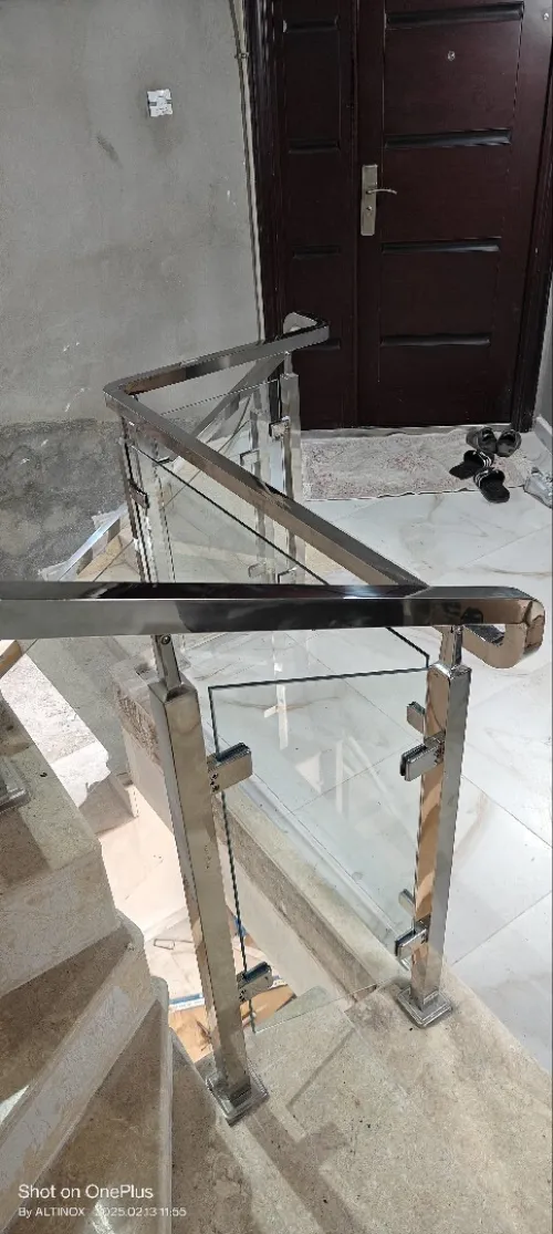 Rampe d'escalier en inox