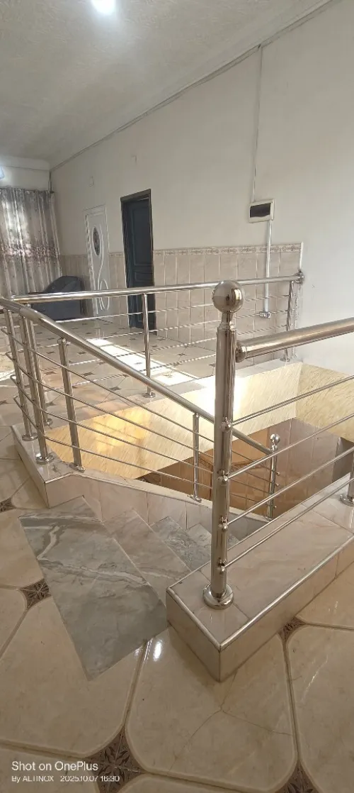 Rampe d'escalier en inox