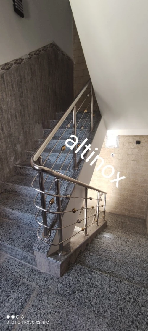rampe d' escalier en inox