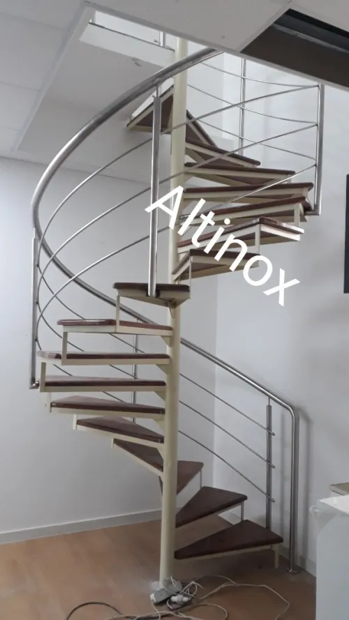 rampe d' escalier en inox 