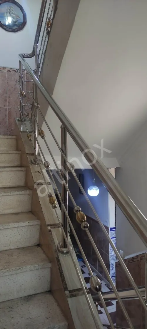 rampe d' escalier en inox 