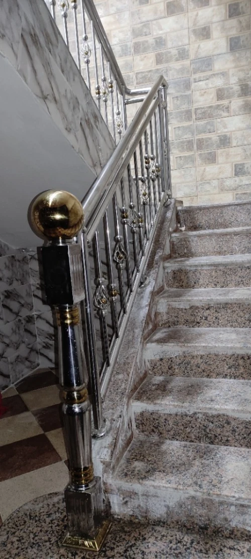 Rampe d'escalier en inox