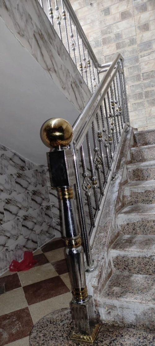 rampe d' escalier en inox 