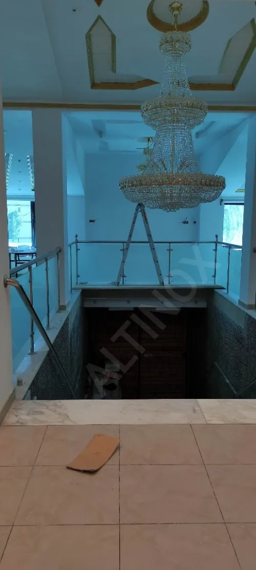 rampe d' escalier en inox 