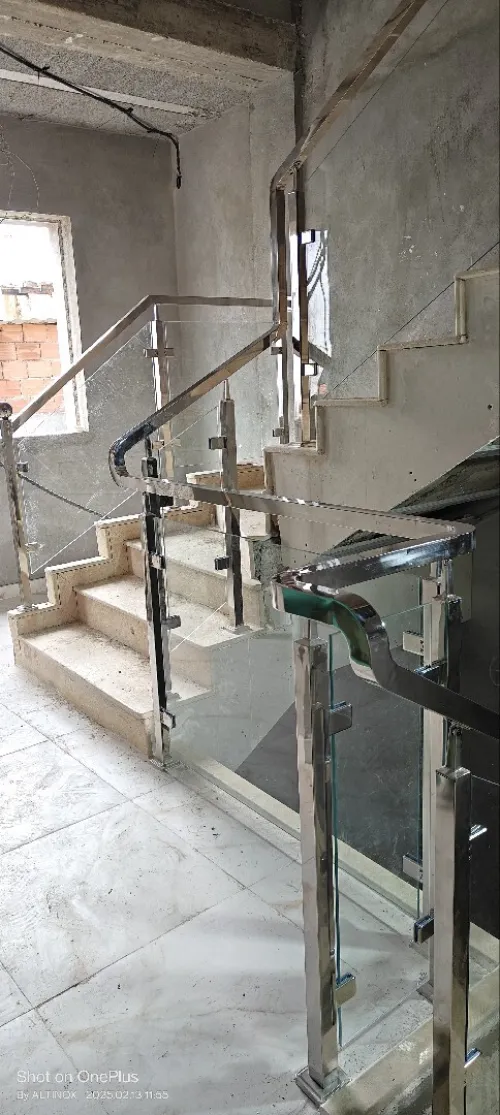 rampe d' escalier en inox